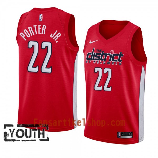 Washington Wizards Trikot Otto Porter  22 2018-19 Nike Rot Swingman - Kinder